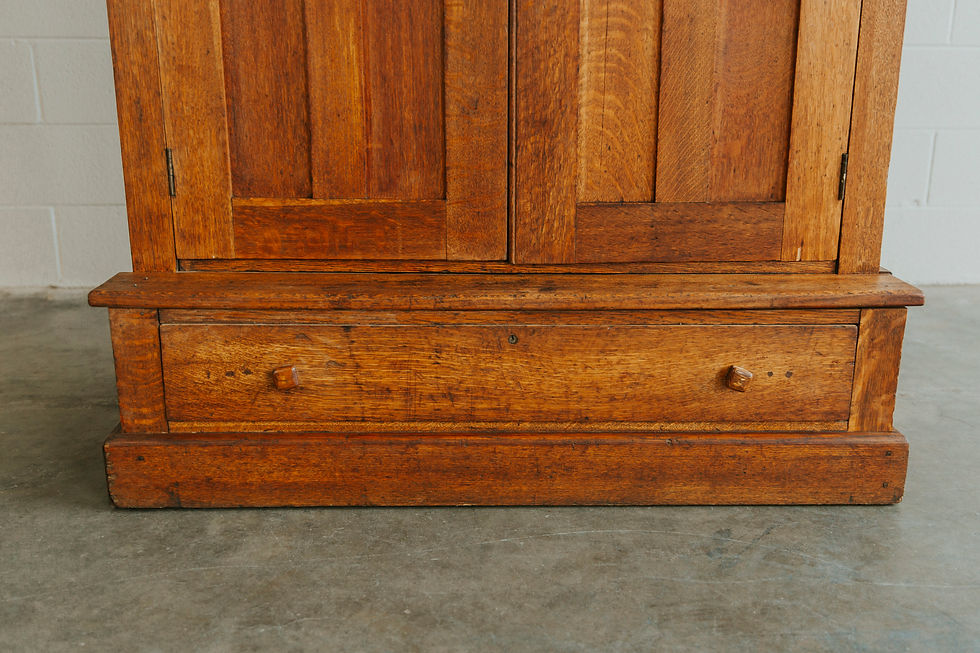 Thumbnail: Rustic wooden cabinet base with a drawer