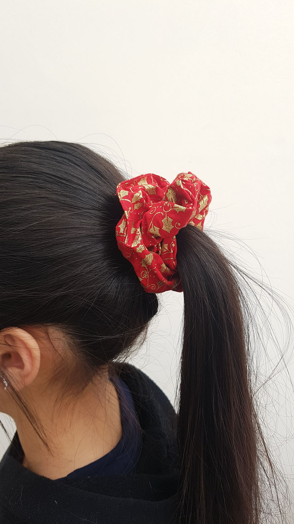 Thumbnail: Once upon a Scunchie/Christmas Holly/Cotton