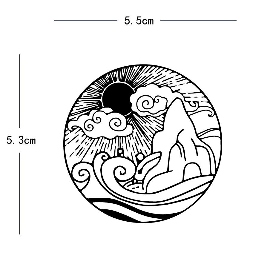 Thumbnail: Wave Pattern Tattoo - Symbol of Flow and Vitality