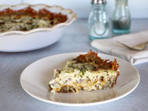 Sausage and Potato Quiche