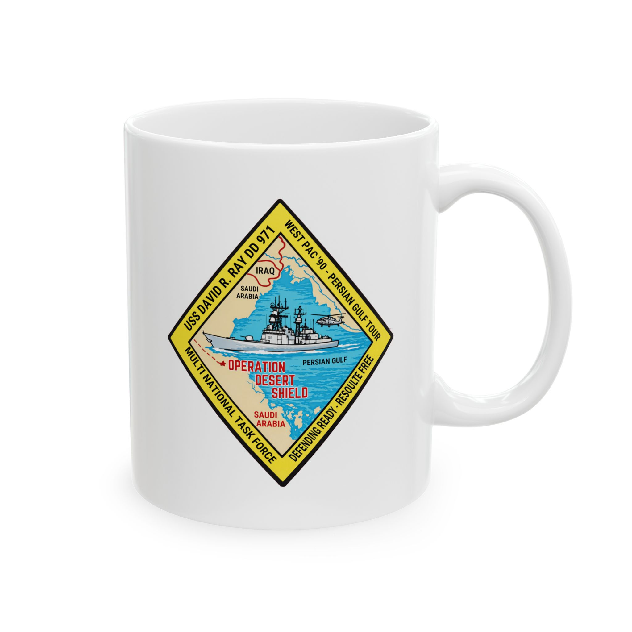 USS David R Ray-971 Ceramic Mug