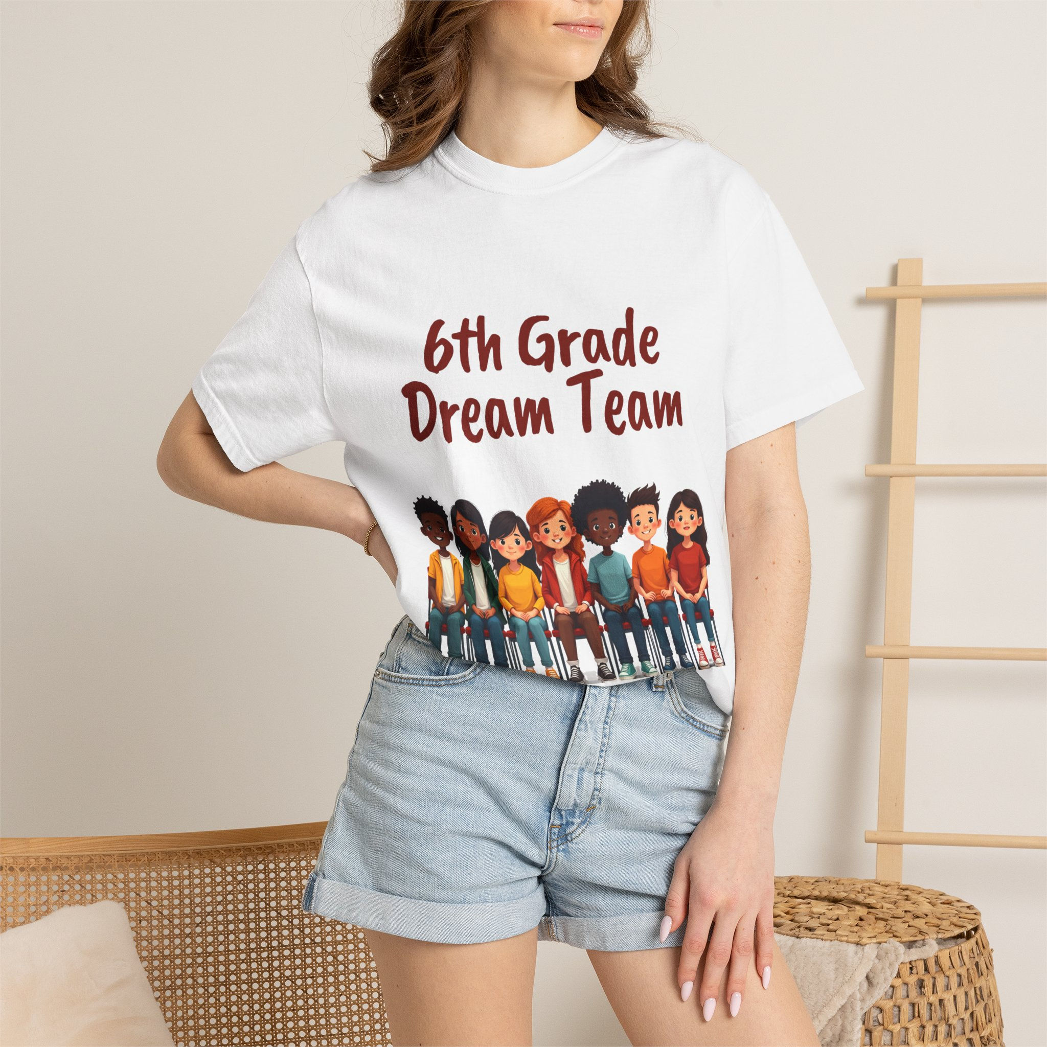 6th Grade Dream Team T-Shirt — Cute Classmates School Tee for Students Teachers