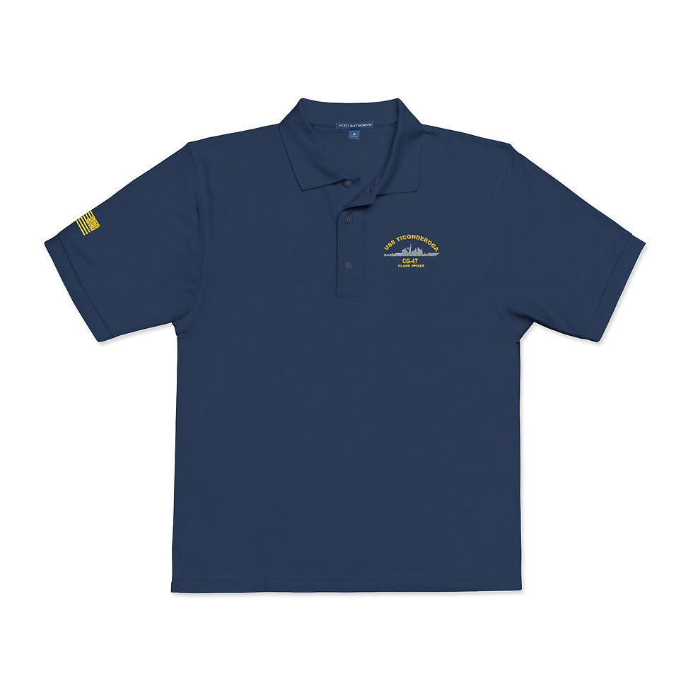 Thumbnail: USS TIconderoga PlankOwner  Embroidery, Navy Ship Gif