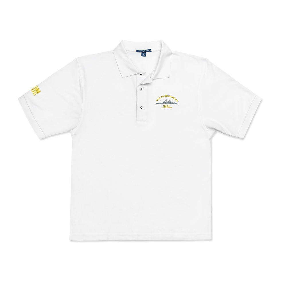 Thumbnail: USS TIconderoga PlankOwner  Embroidery, Navy Ship Gif