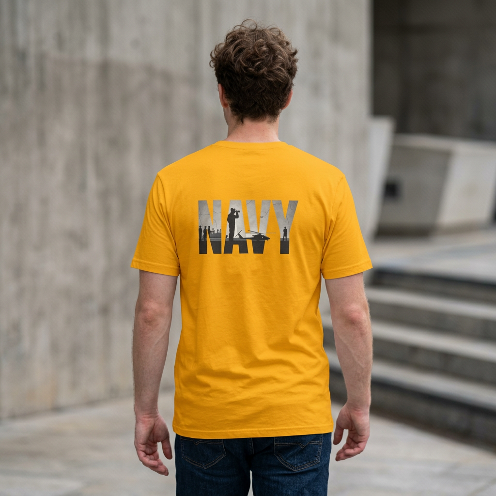 Navy Silhouette T-Shirt