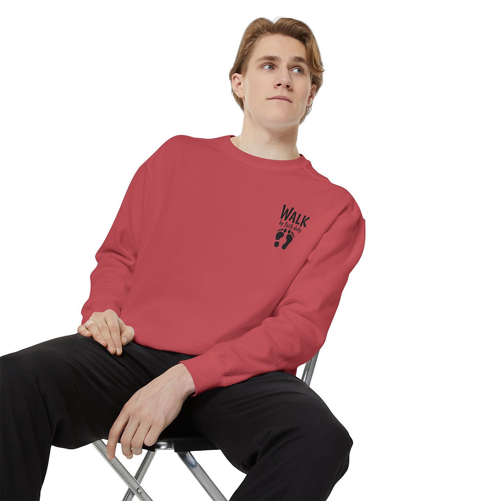 Thumbnail: Faith Walk Sweatshirt "Walk by Faith Daily" 
