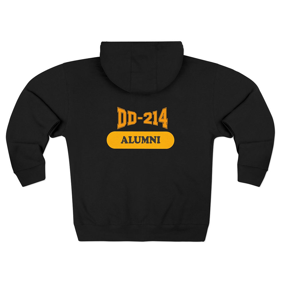Thumbnail: DD-214 Alumni Unisex Zip Hoodie – Perfect for Proud Veterans