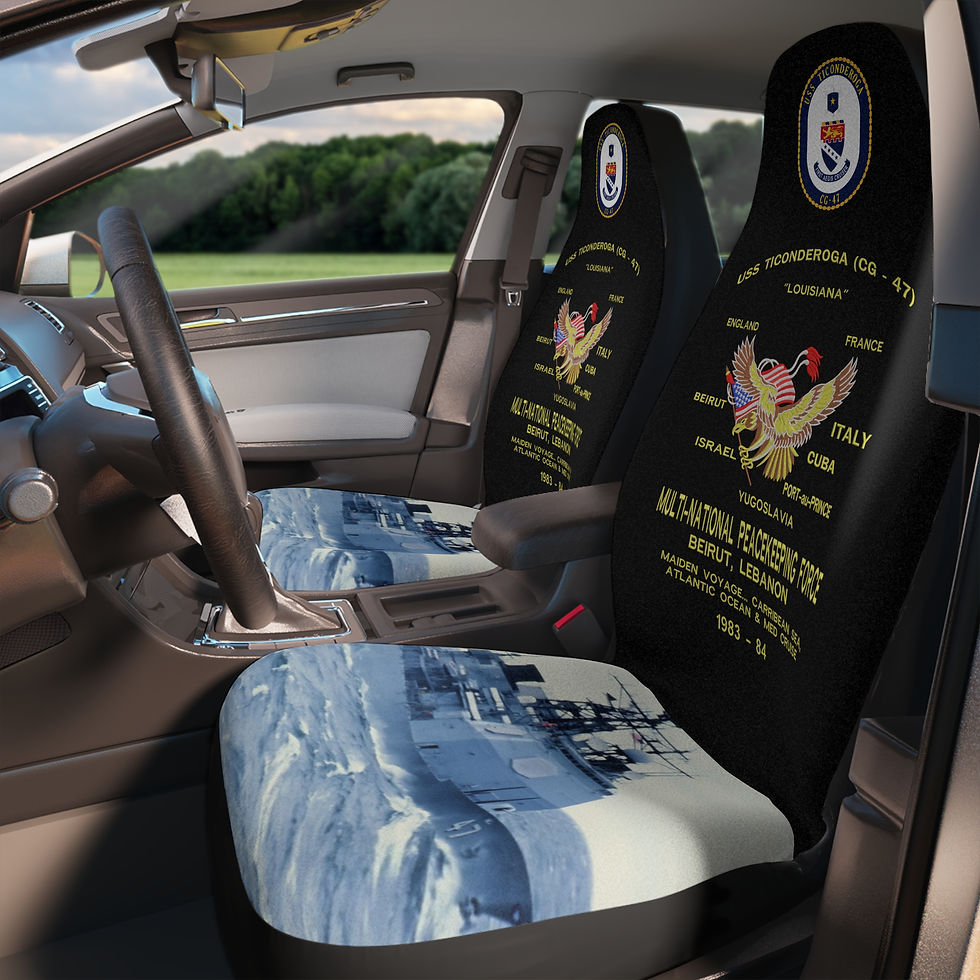 Thumbnail: Navy Ship  car seat covers  Great for Veterans, Gift for Car Enthusiasts