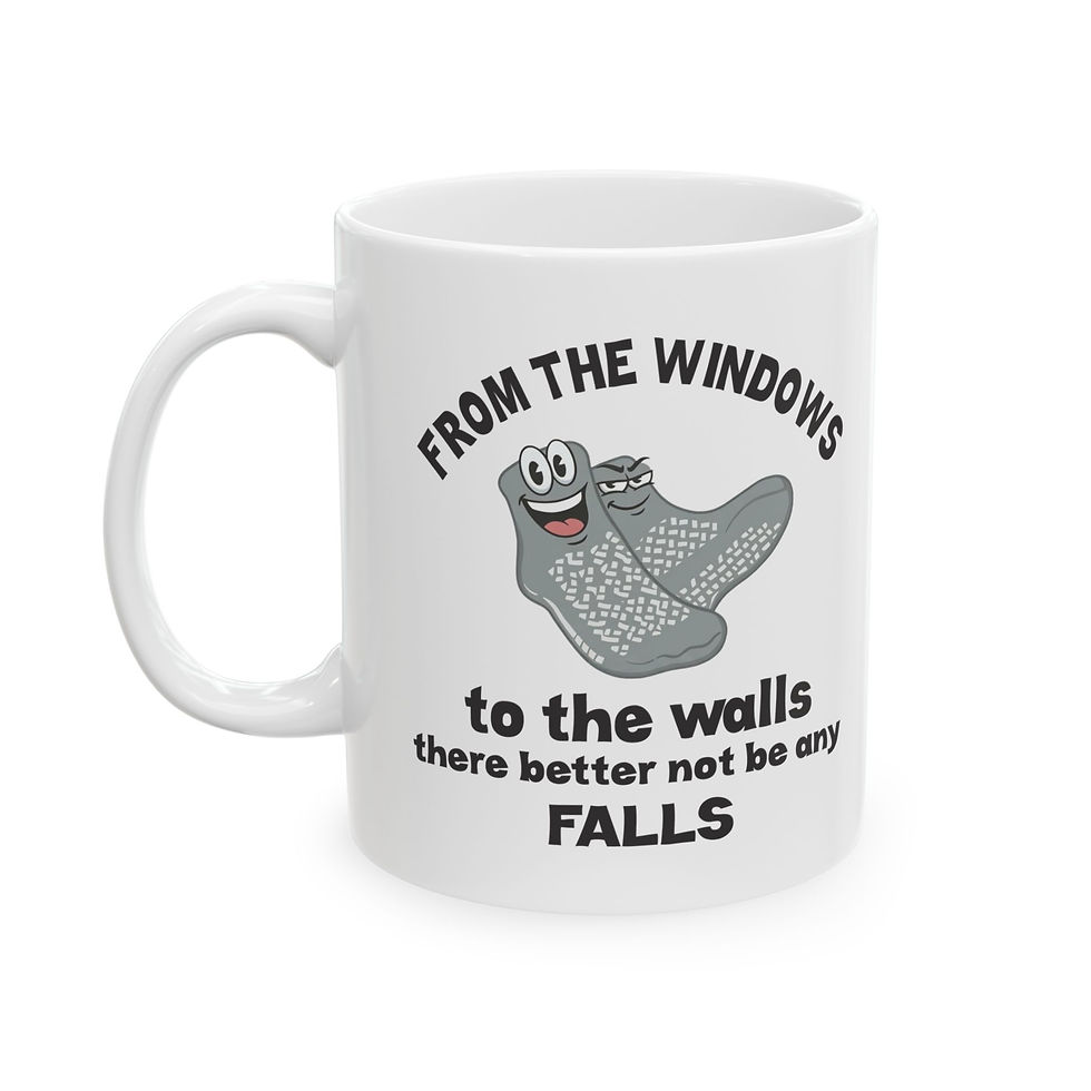 Thumbnail: From the Windows to the Walls Mug | Cute Whale Illustration, Coffee Tea Ceramic