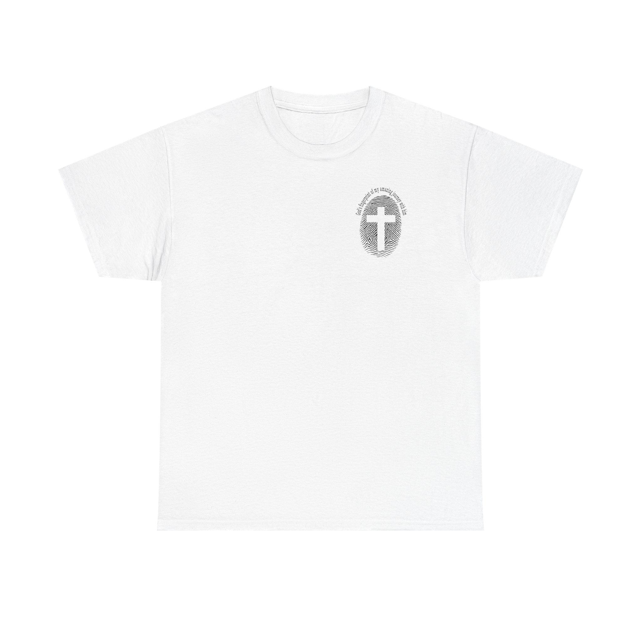 Christian Cross Fingerprint Tee —