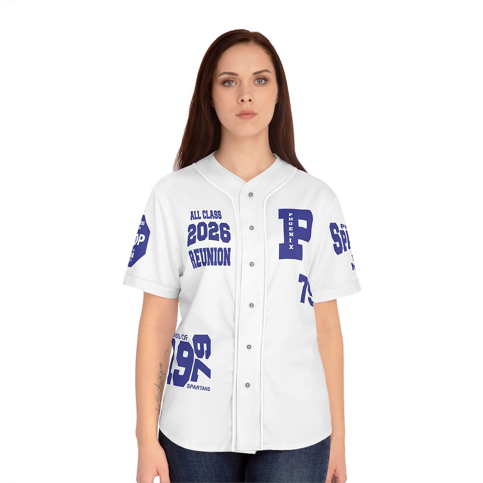 Thumbnail: Phoenix High 47th Reunion Women's Baseball Jersey — Class of 1979, 2026 Reunion