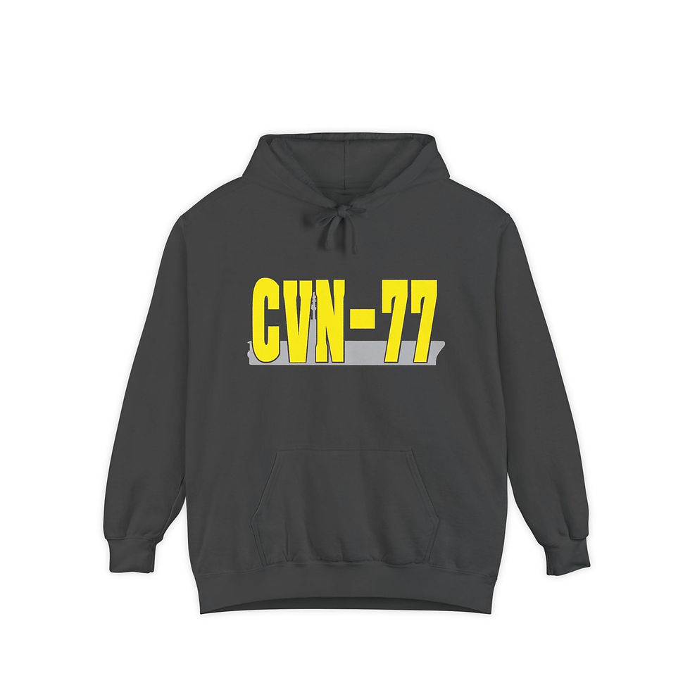Thumbnail: USS George H W Bush CVN-77 Aircraft Carrier Logo Hoodie 