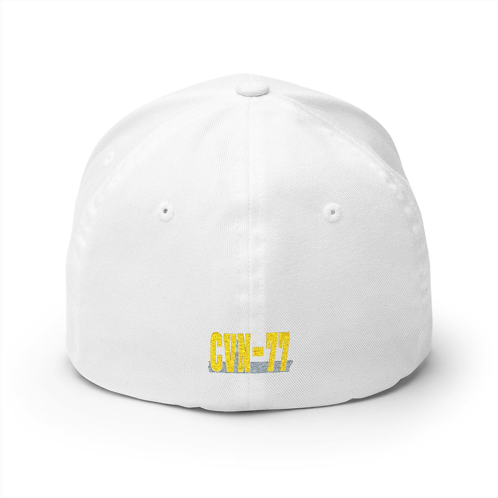 Thumbnail: USS George H W Bush aircraft carrier embroidered hat | CVN-77 cap