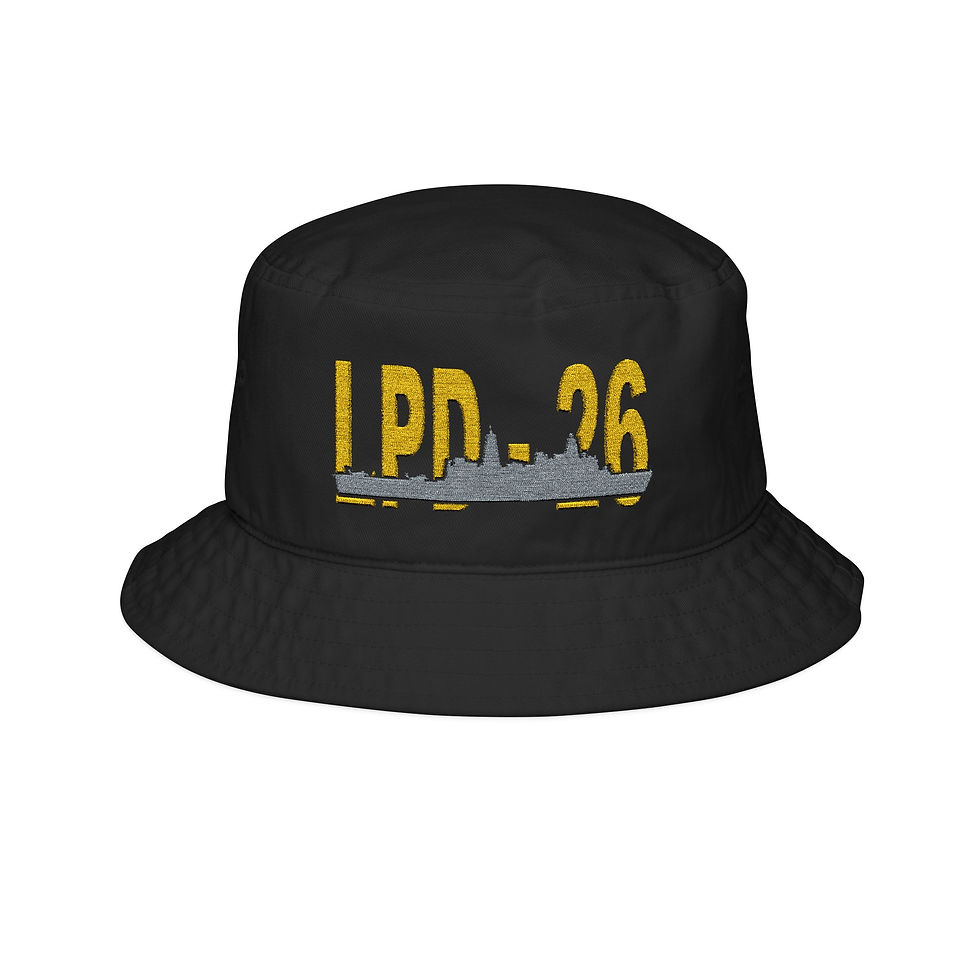 Thumbnail: LPD-26 Ship Embroidery Bucket Hat | Nautical Military Patch
