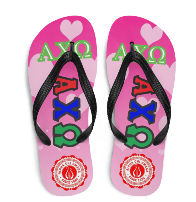 Alpha Chi Omega Flip Flops