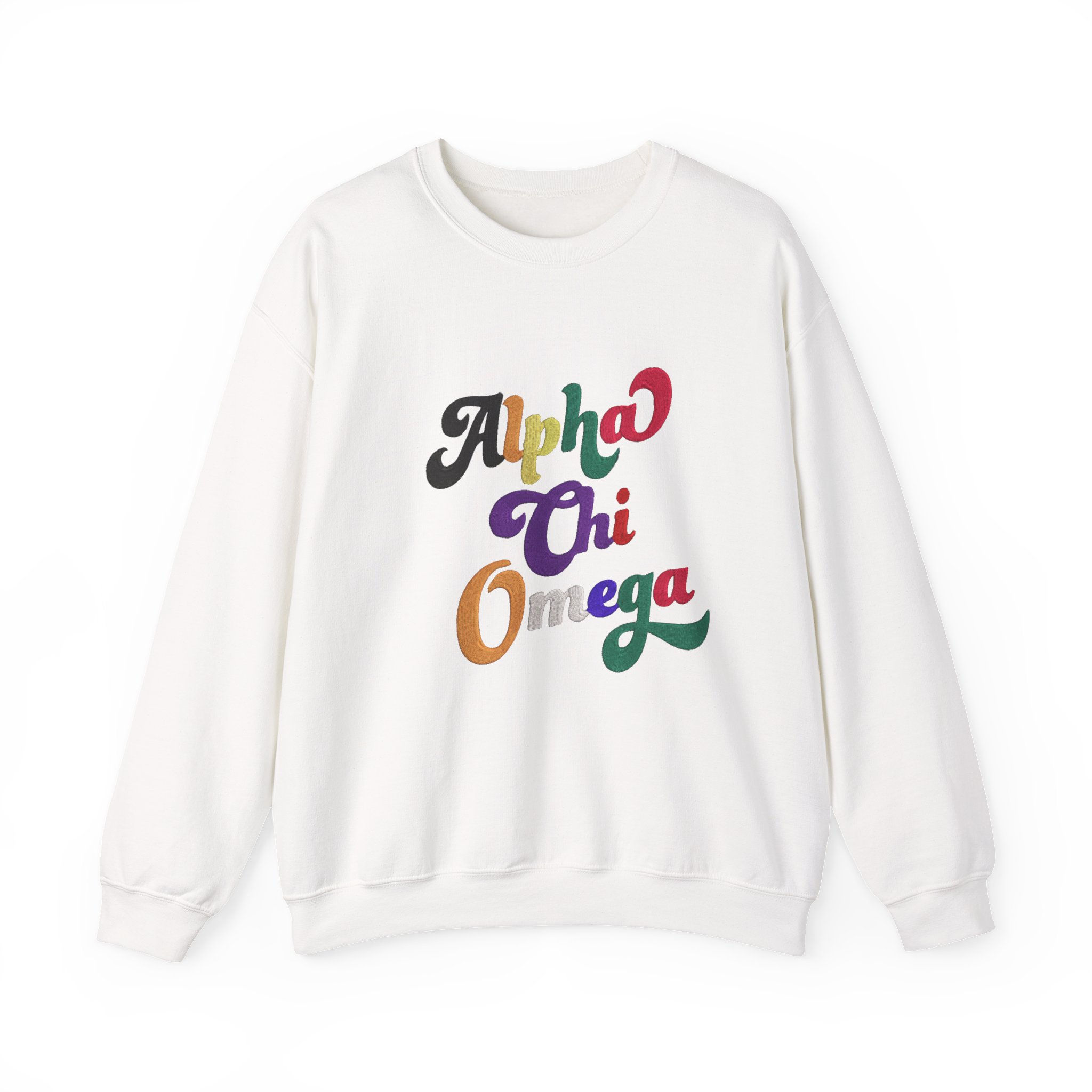 Alpha Chi Omega Unisex Heavy Blend™ Crewneck Sweatshirt, Sorority Sweatshirt