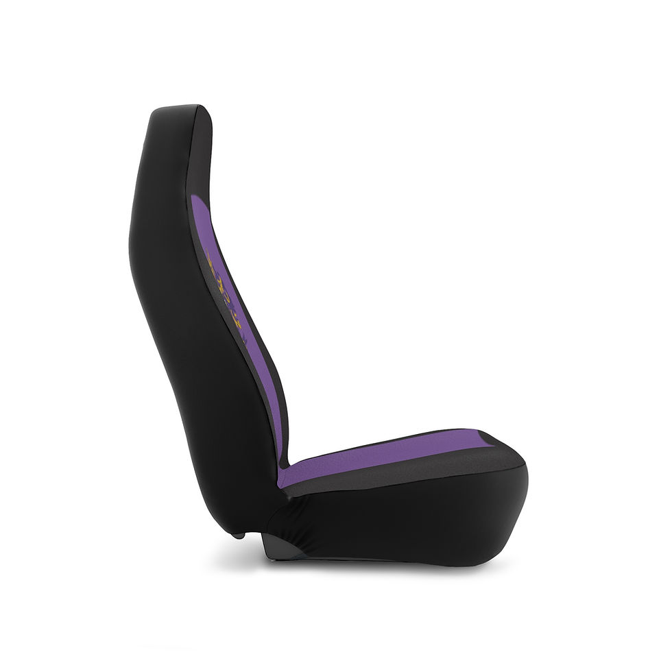 Thumbnail: Sigma Alpha Epsilon Royal Purple Car Seat Covers with Crest Design