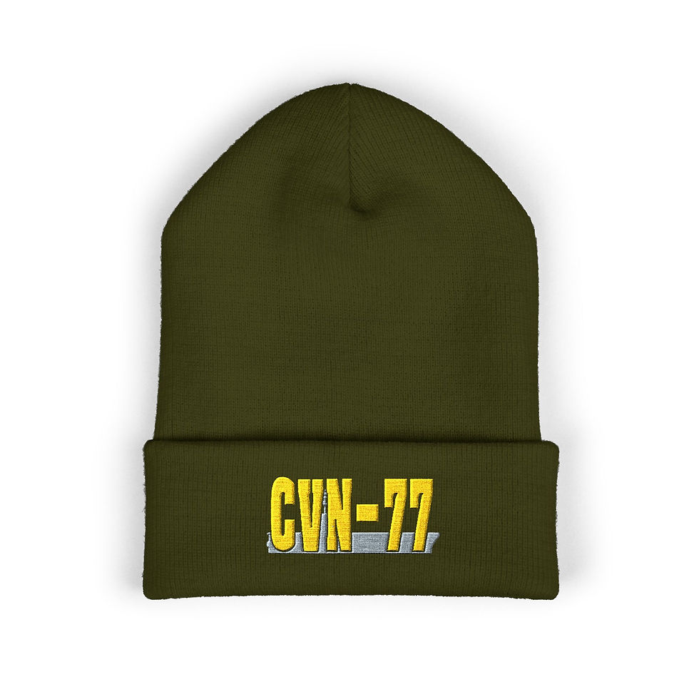 Thumbnail: USS Geroge H W Bush embroiderd beanie