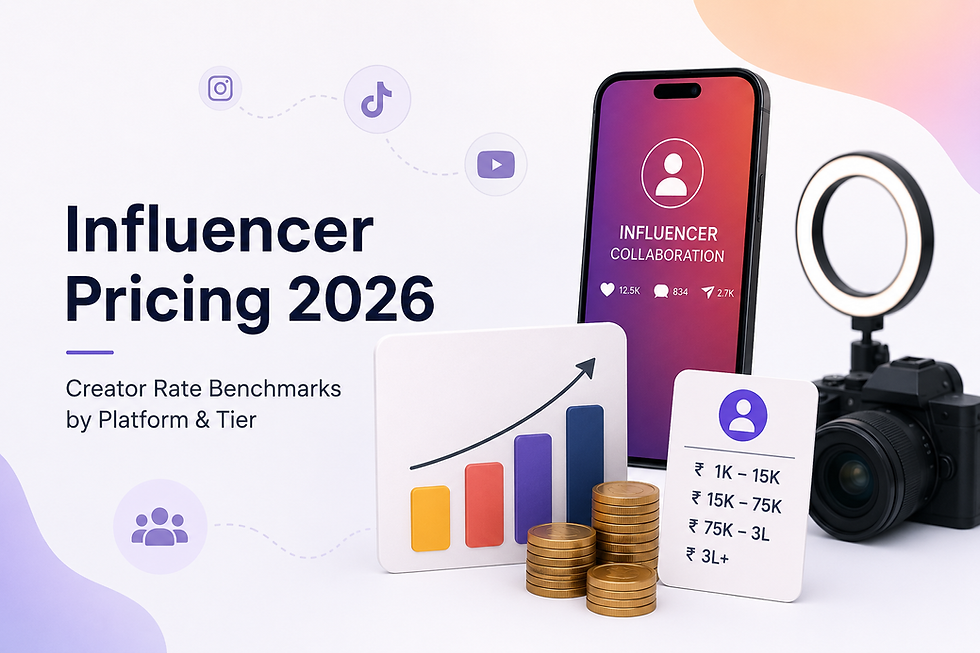 How Much Do Influencers Charge in 2026? Creator Rate Benchmarks by Platform and Tier