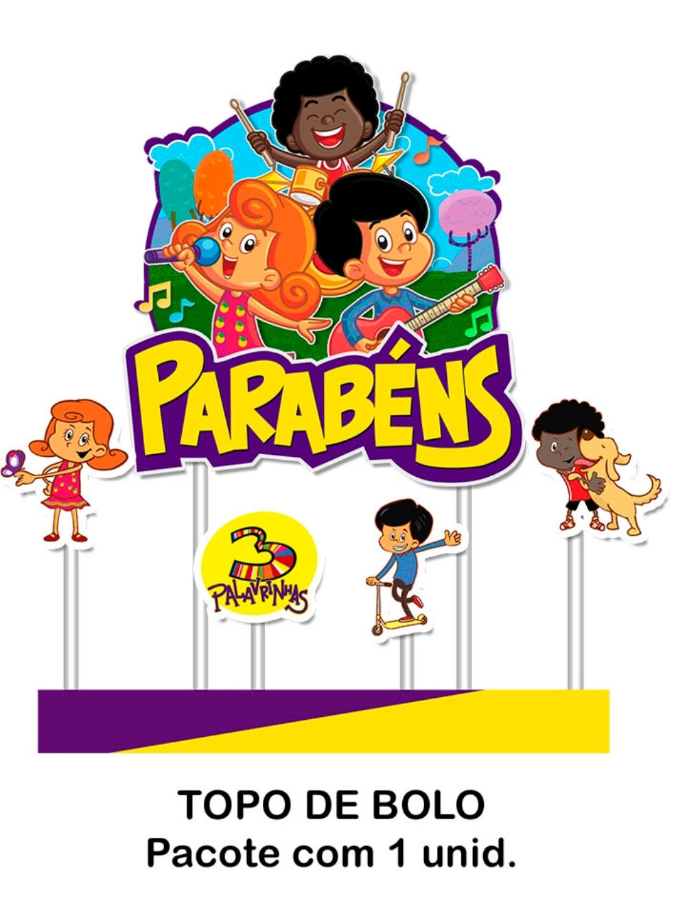 5 TOPO DE BOLO E PALAVRINHAS