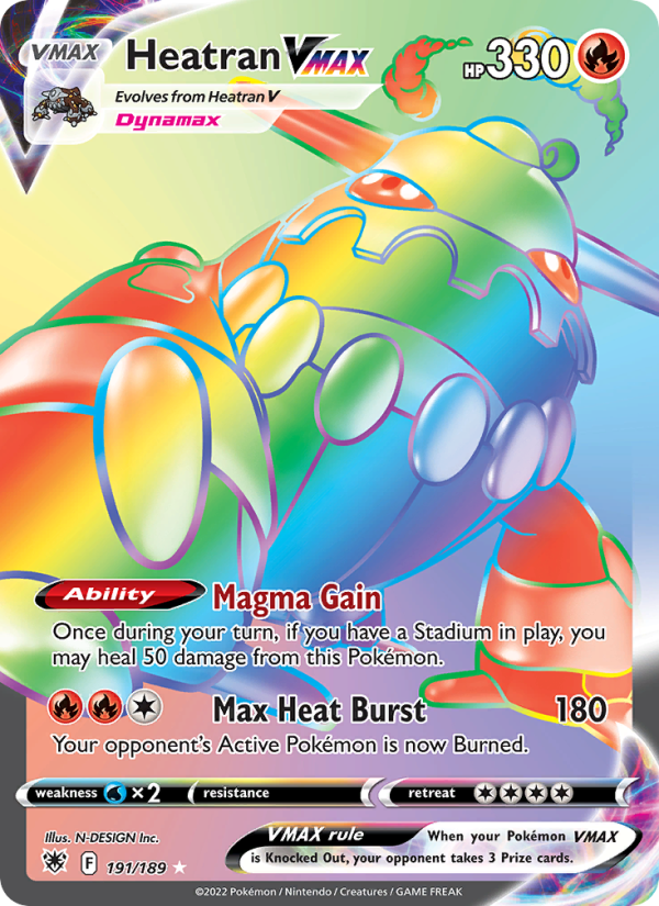 Heatran VMAX 191/189 (Holo)