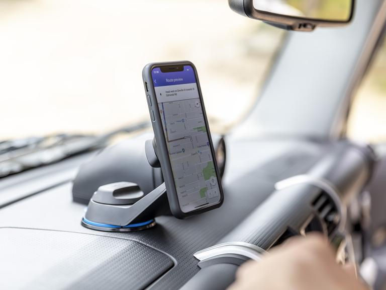 Thumbnail: Support voiture avec chargeur induction
