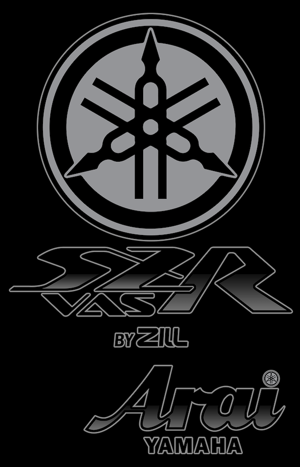 Sticker ARAI  YAMAHA BLACK SZR-VAS/EV0