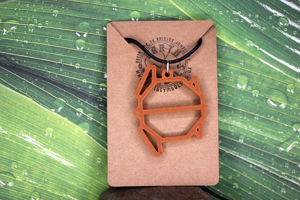 Thumbnail: Origami animals 3d Printed Pendants