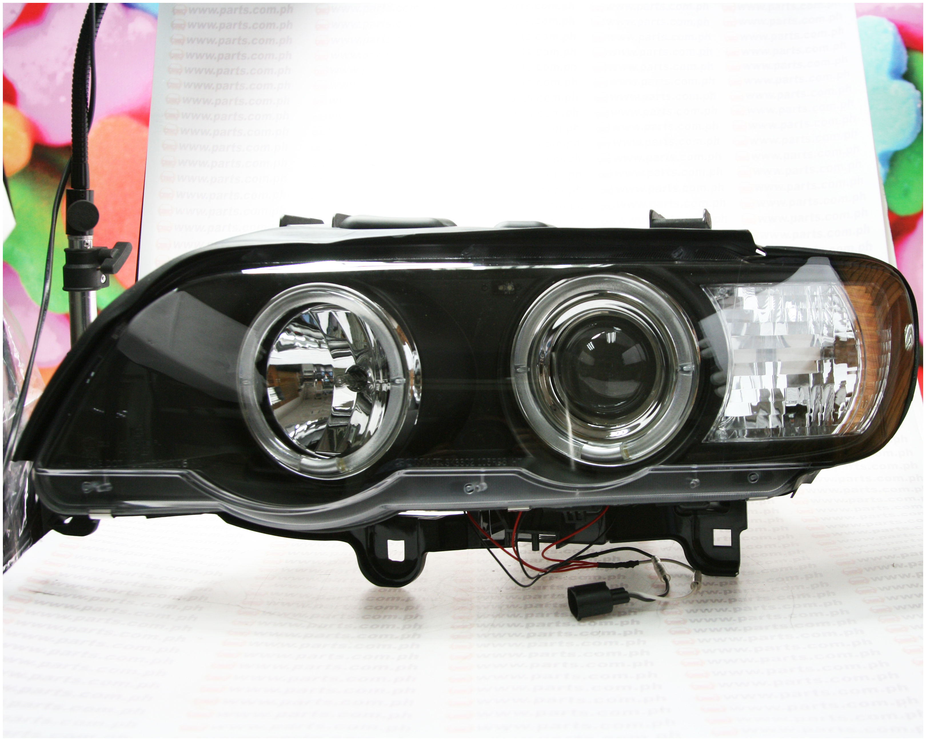 HEAD LIGHT - BMW E53 X5 98-03 PROJECTOR BLACK H7