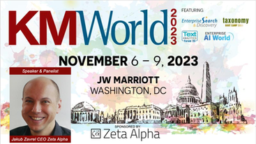 Zeta Alpha to Present at KMWorld and Enterprise Search & Discovery 2023