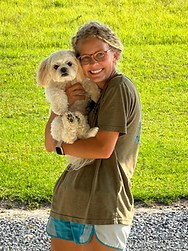 Dog with Caretaker