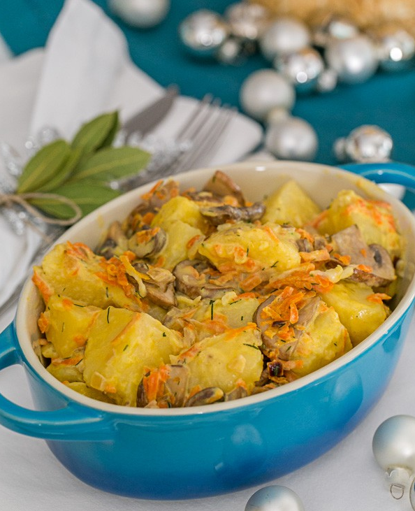 Potatoes with Cream and Mushrooms