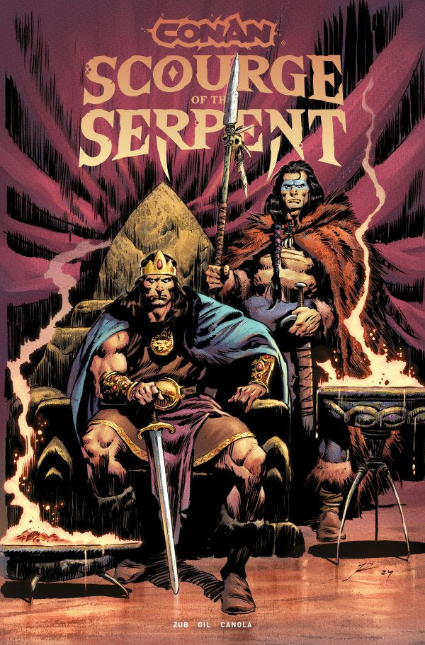 CONAN SCOURGE OF THE SERPENT TP DIRECT MARKET CVR