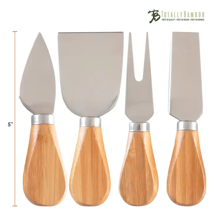 Thumbnail: Totally Bamboo 4 Piece Cheese Tool Set