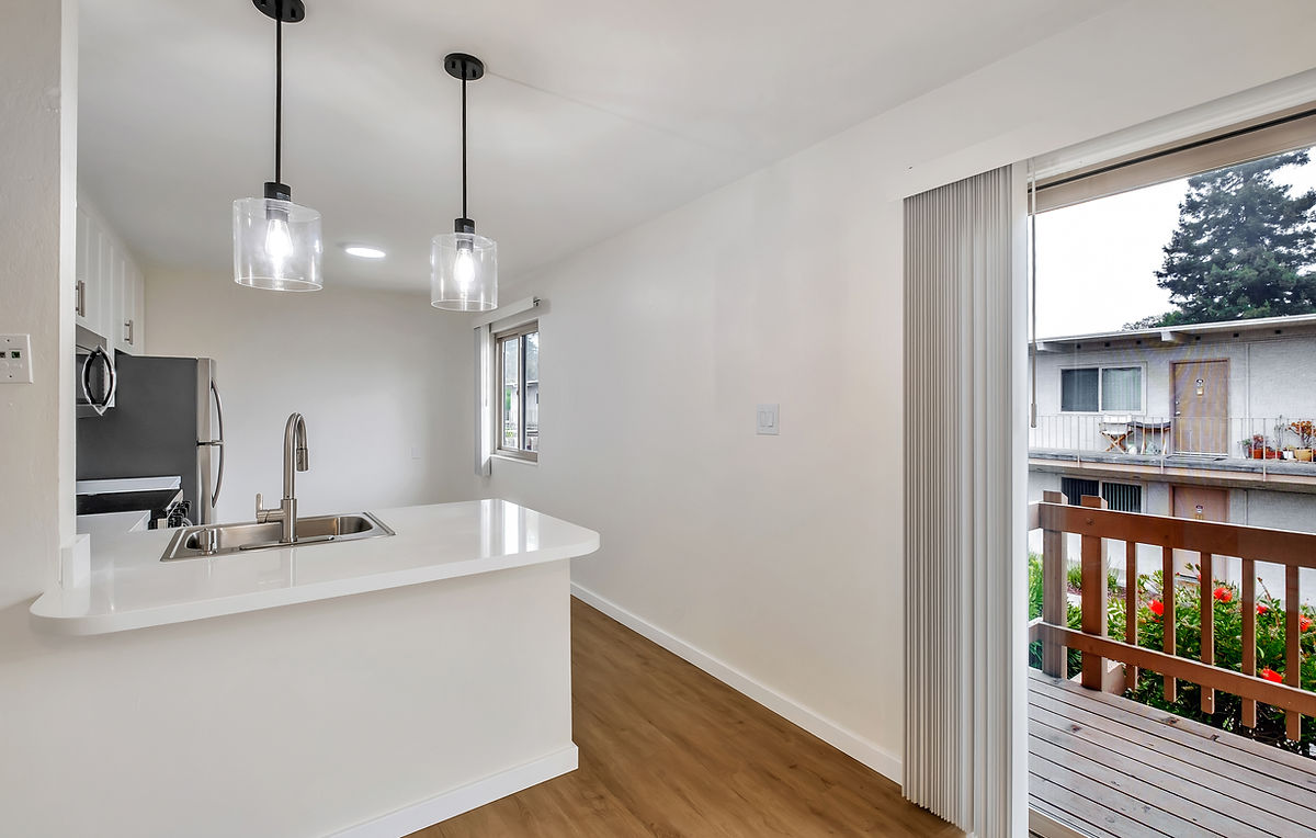Beautiful remodeled kitchen with natural light