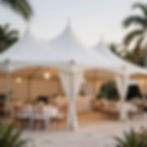 Elegant renta de carpas en Cancun for outdoor events.