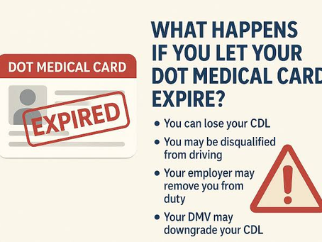 Has your DOT medical card expired?