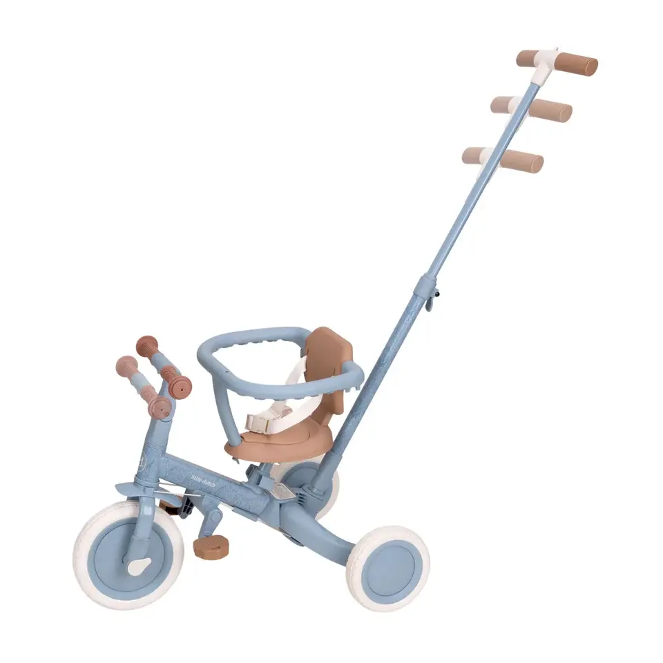 Miniature : Tricycle-4-en-1-bleu-Little-Dutch