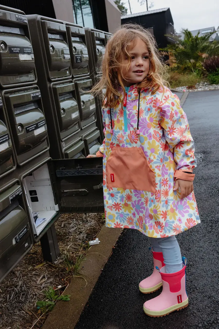 Miniature : Poncho de pluie Rétro Flowers - Hello Hossy