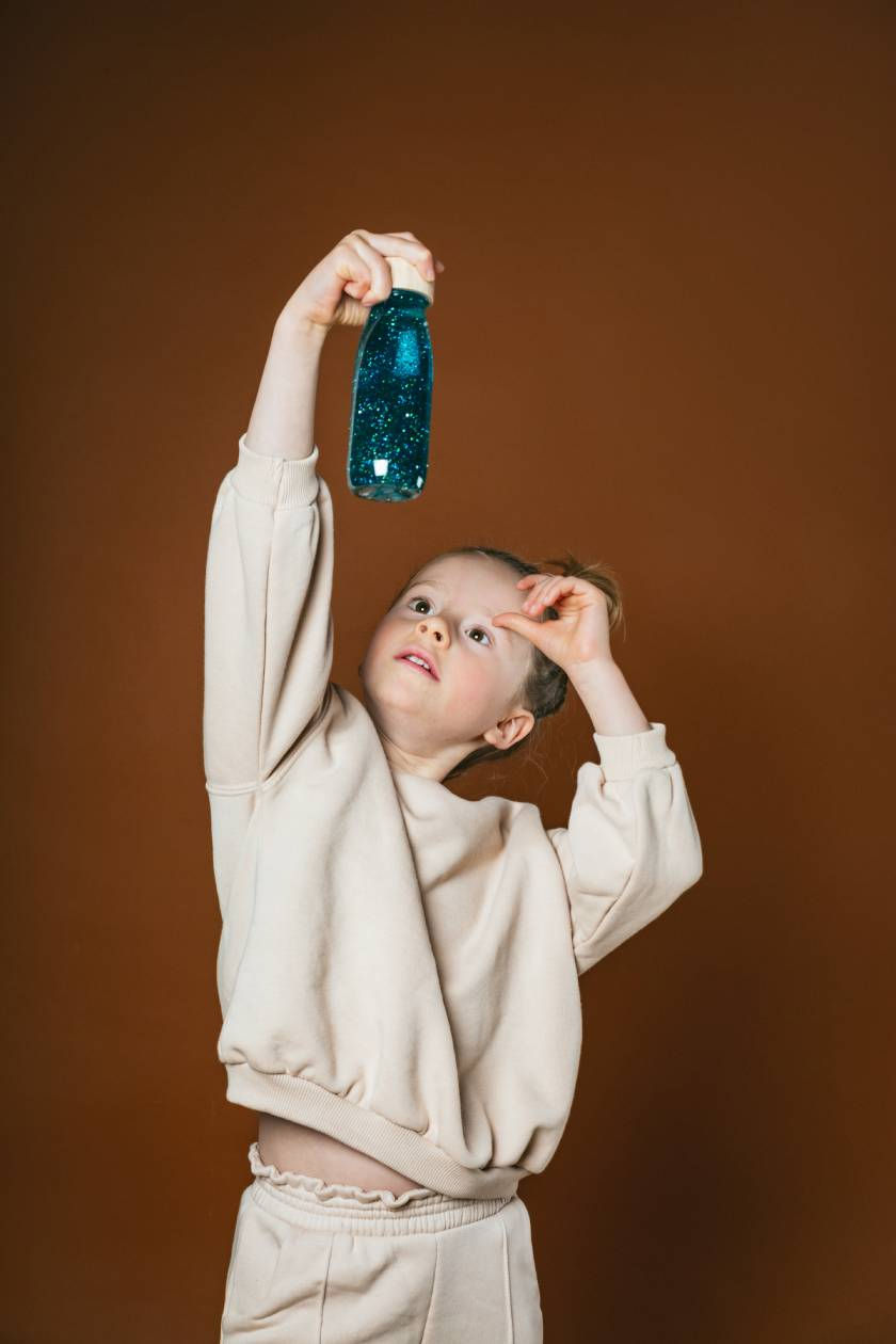 Miniature : Bouteille sensorielle turquoise - Petit Boum