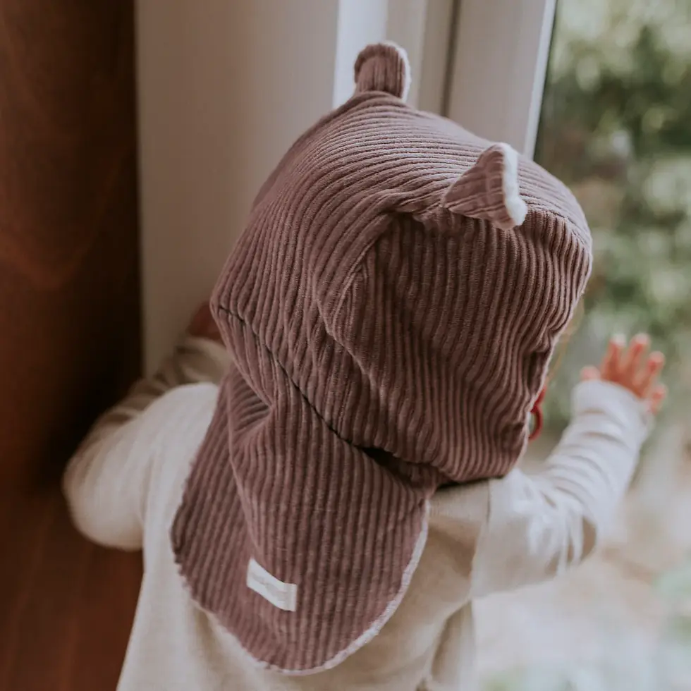 Miniature : Cagoule velours parme - Rien que des bêtises