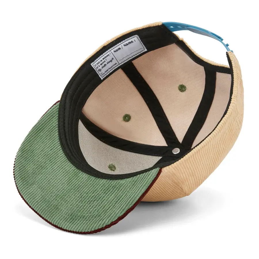 Miniature : Casquette velours Sweet Almond - Hello Hossy