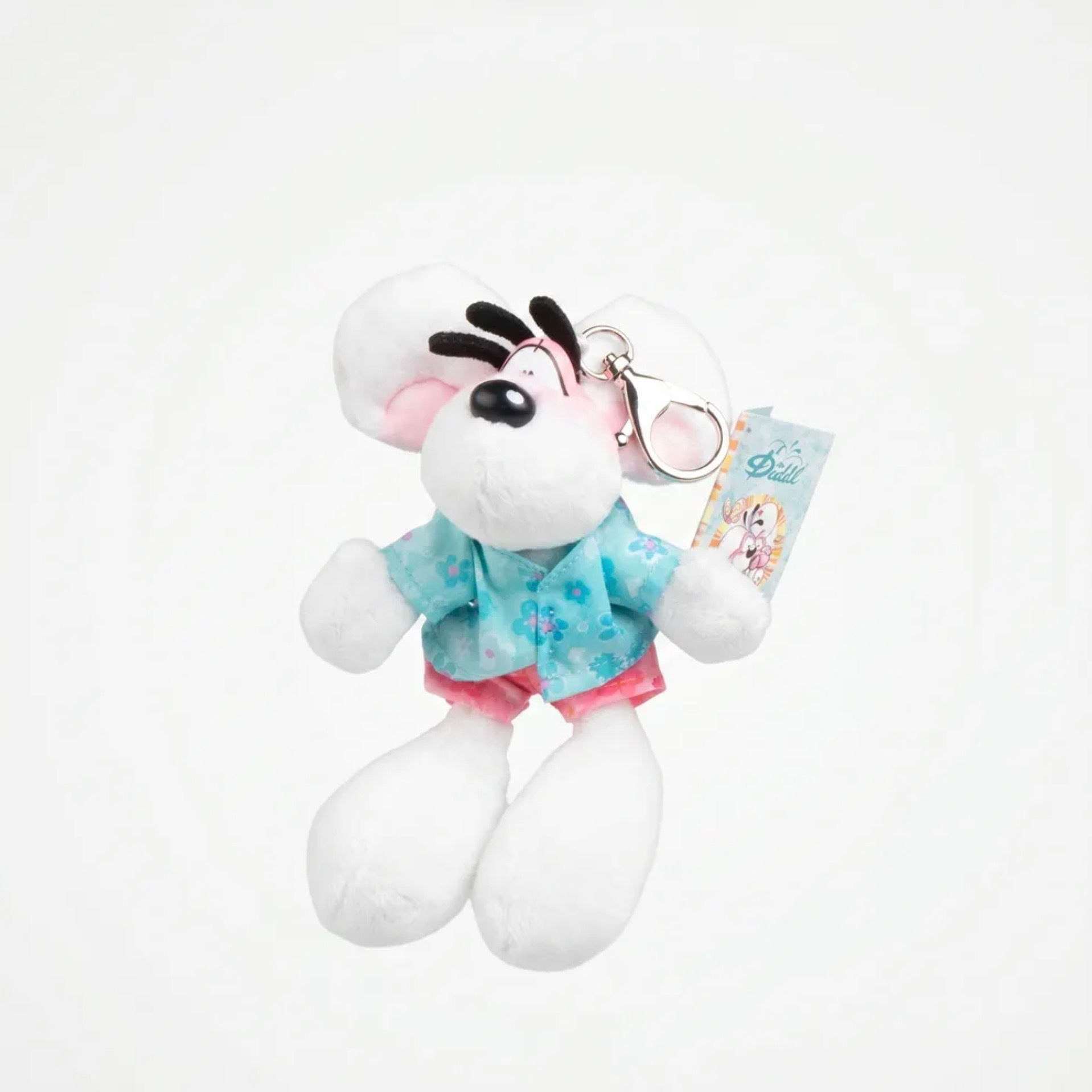Porte-clés-peluche-Diddl-tenue-summer-15cm