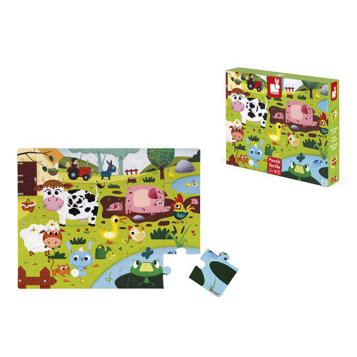 Miniature : Puzzle tactile De la ferme 20 pièces - Janod