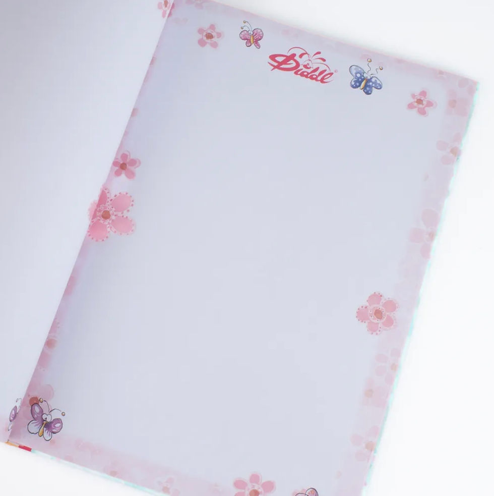 Miniature : Carnet-A4-rigide-motif-fleur-Diddl
