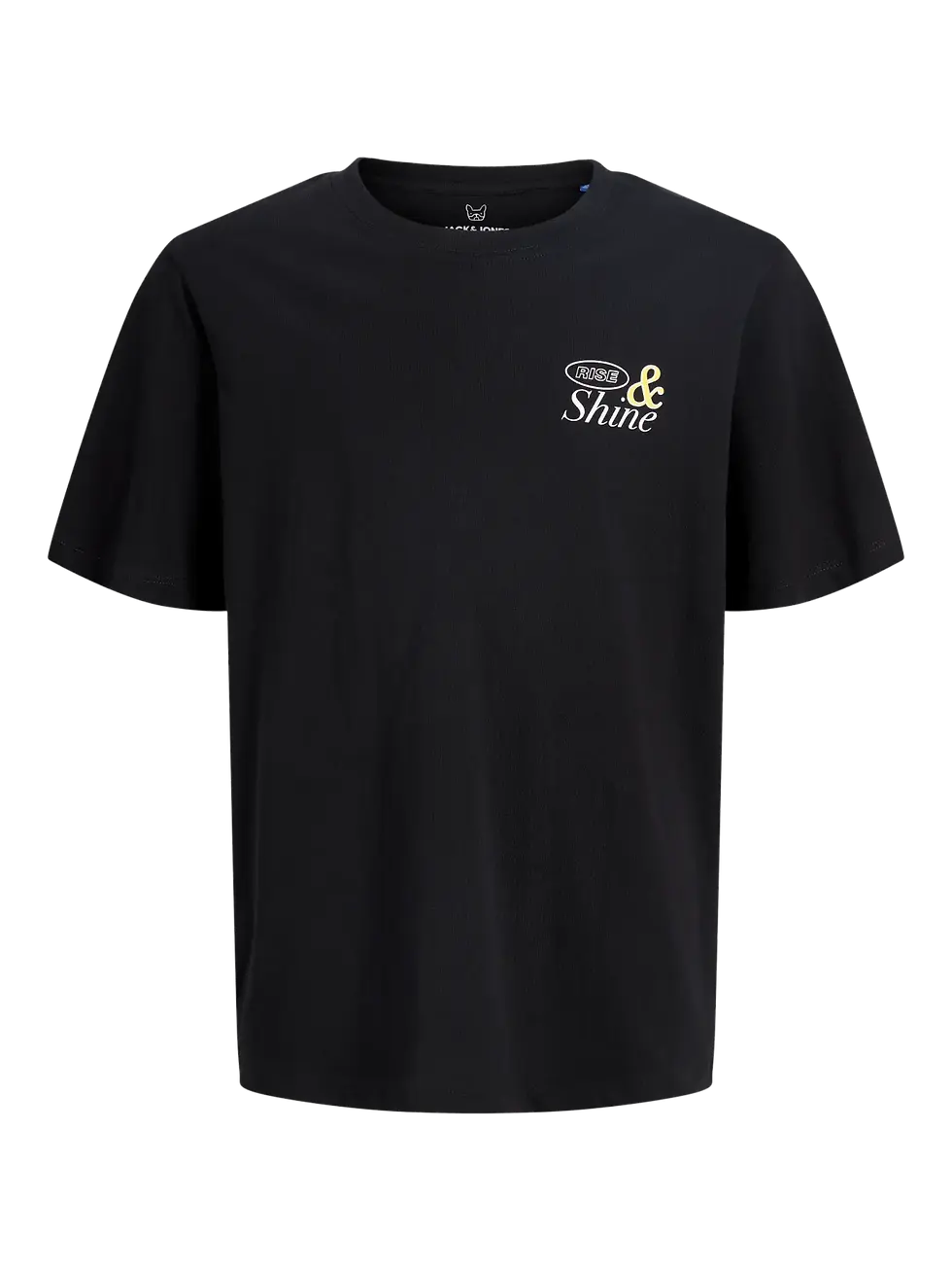 T-shirt-Vintage-Cartoon-noir-soleil-Jack&Jones