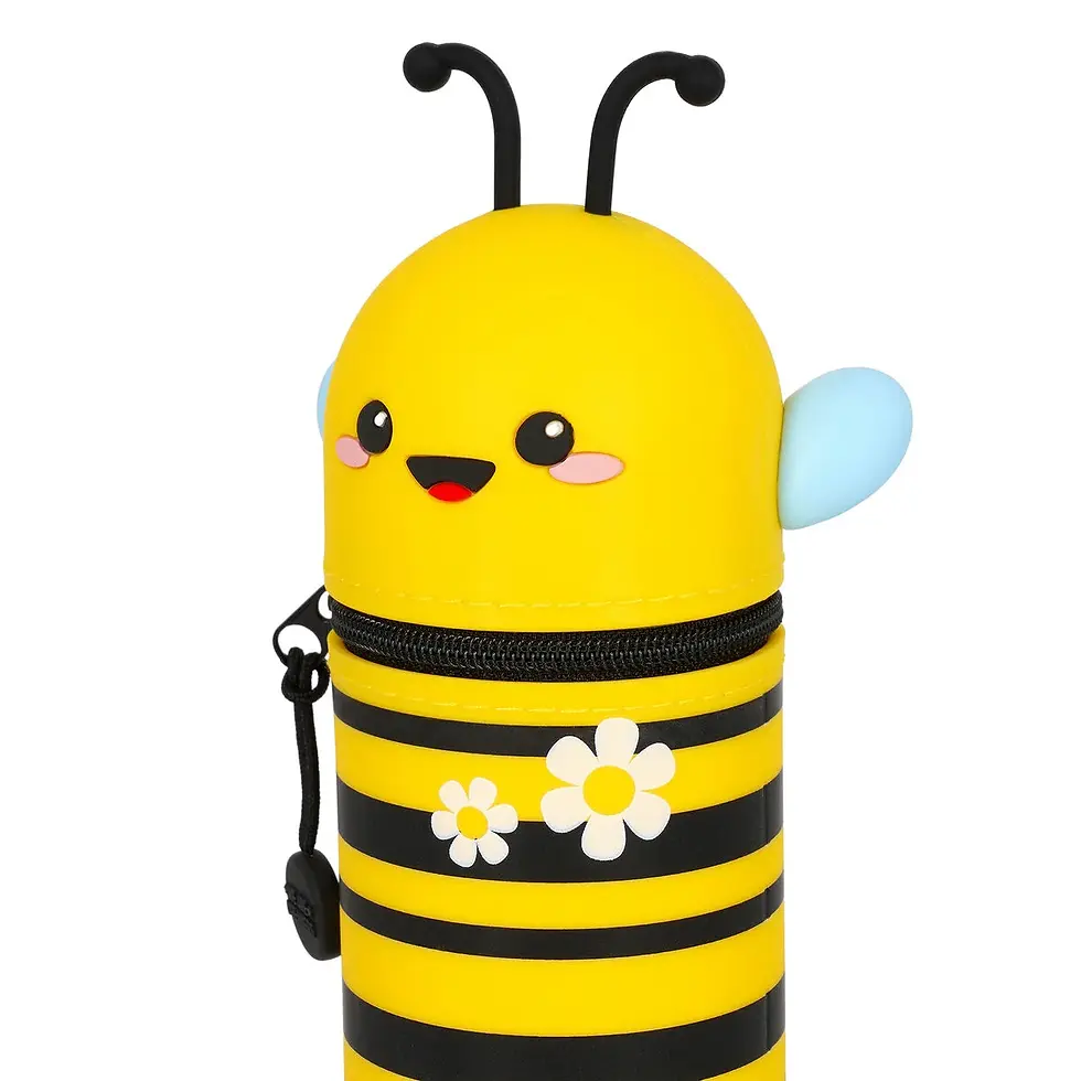 Miniature : Trousse-2-en-1-en-silicone-Abeille-Legami