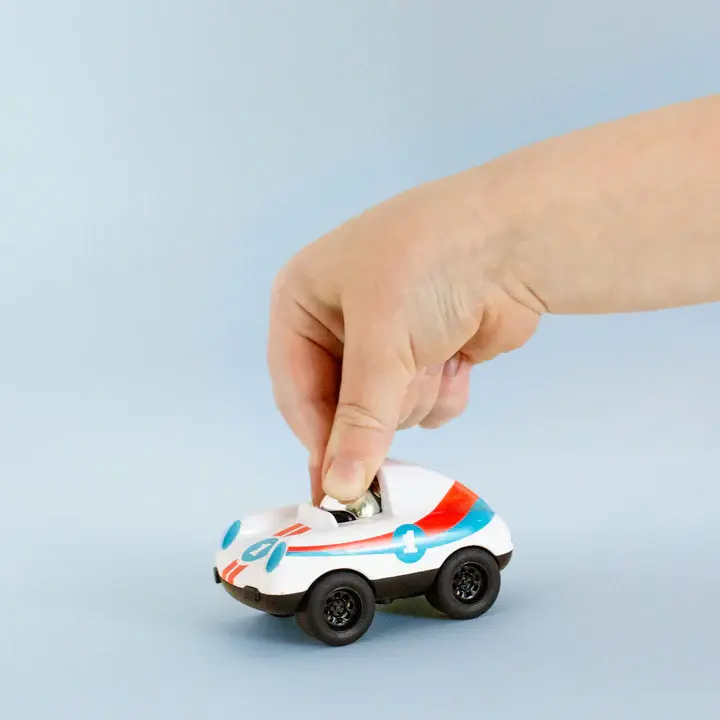 Miniature : Voiture Presto racers blanche - Tiger Tribe