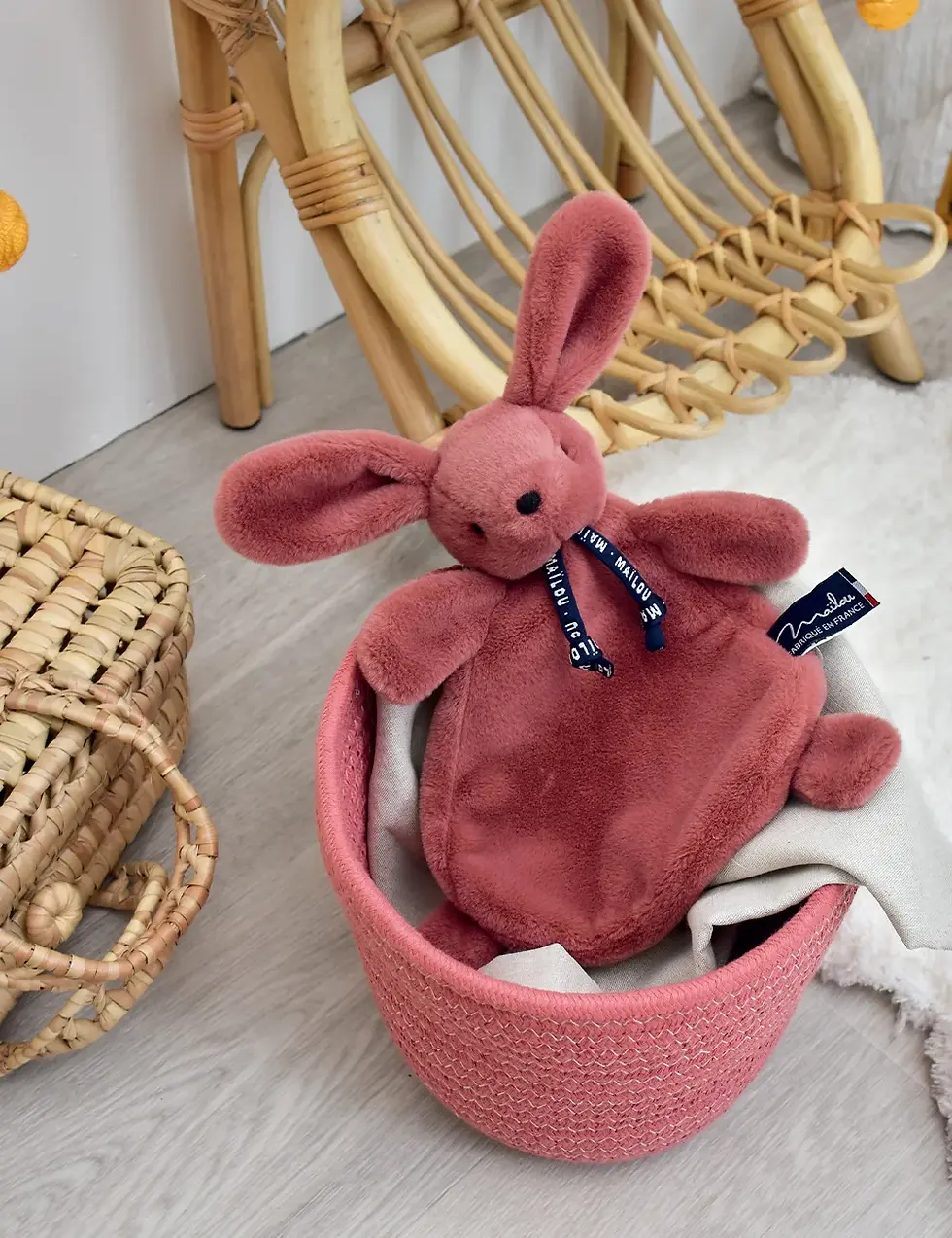 Miniature : Doudou-Lapin-bois-de-rose-Dorlotin-Maïlou