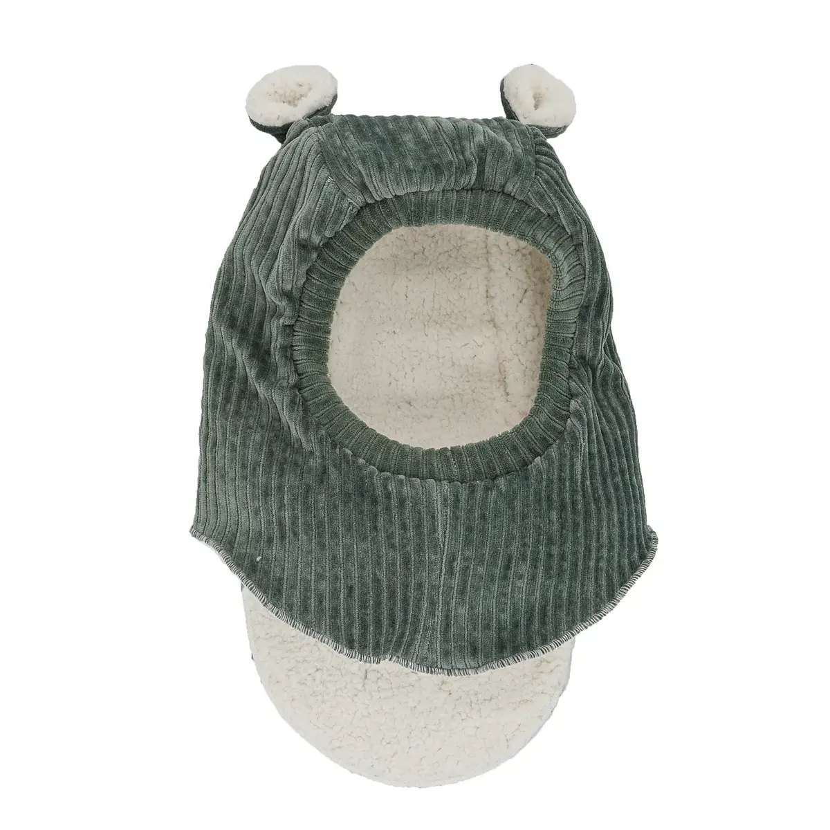 Cagoule-velours-kaki-Rien-que-des-bêtises